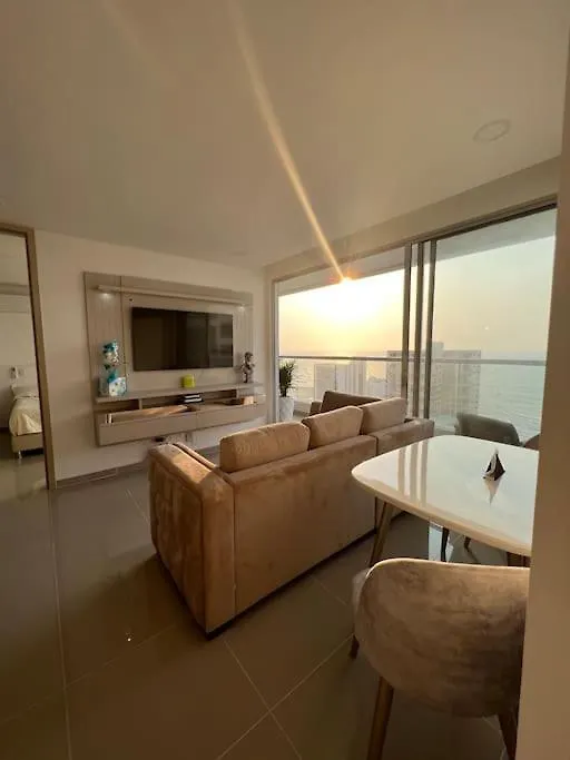 Apartamento Moderno Y Lujoso Con Vista Al Mar Piso 1903 - Cerca A Ciudad Amurallada Cartagena Appartamento