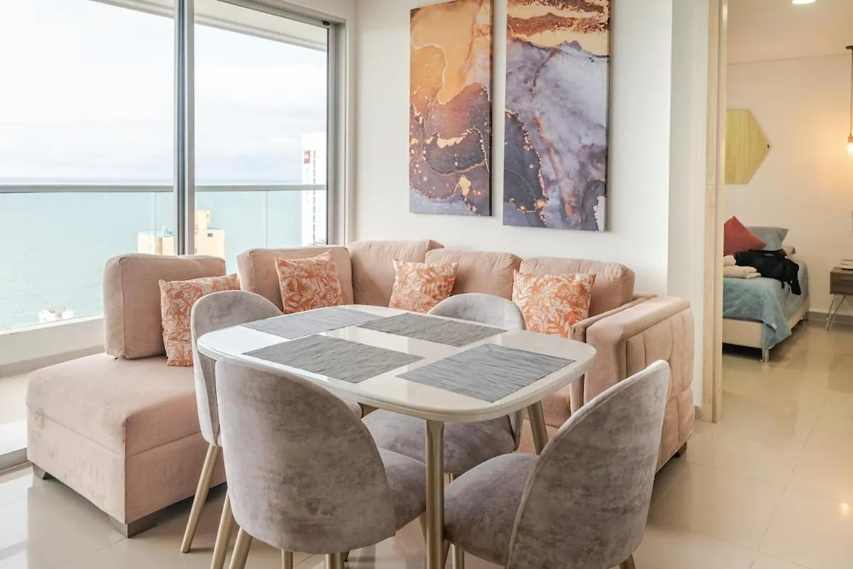 Apartamento Moderno Y Lujoso Con Vista Al Mar Piso 1903 - Cerca A Ciudad Amurallada Cartagena