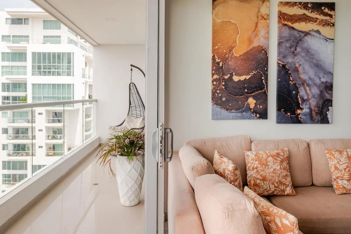 Apartamento Moderno Y Lujoso Con Vista Al Mar Piso 1903 - Cerca A Ciudad Amurallada Cartagena 0*,  Colombia
